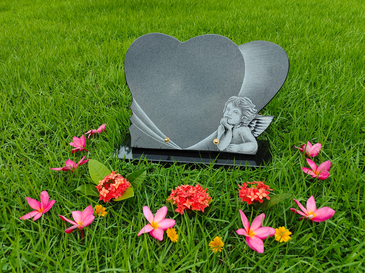 Upright Headstones tombston headstones for Graves Black Granite Grave ...